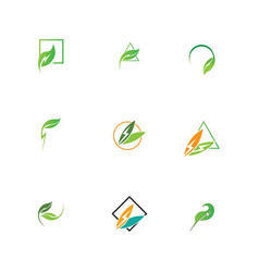 Eco Energy Logo Template Icon