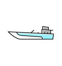 Jet Boat Color Icon