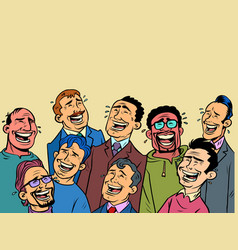 A Group Men Are Laughing Group