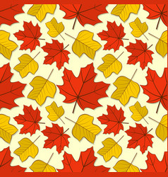 Pattern With Maple And Tulip Poplar Leaves