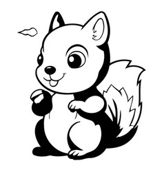 Cute Cartoon Squirrel