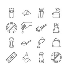 Salt Line Icon Set