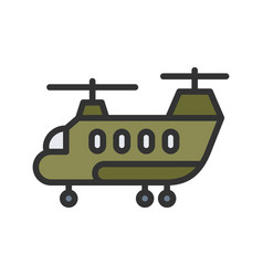 Army Helicopter Icon Image