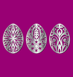 Carved Pattern For Easter Eggs Files To Cut