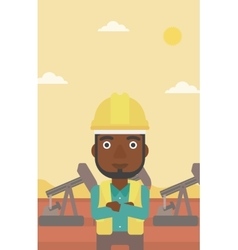 Cnfident Oil Worker