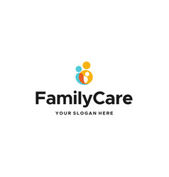 Modern Colorful Family Care Community Logo Design