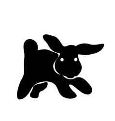 Silhouette Of Rabbit Symbol Of Chinese New Year