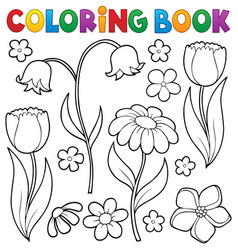 Coloring Book Flower Topic 9