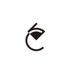 Letter C H Line Geometric Symbol Simple Logo