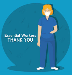 Nurse Thank You Essential Workers