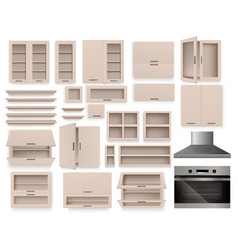 Kitchen Furniture Elements Set