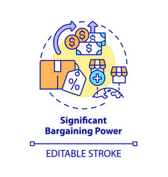 Significant Bargaining Power Concept Icon