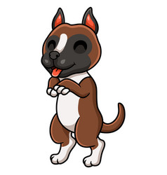 Cute Little Boxer Dog Cartoon