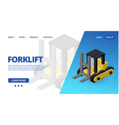 Web Template With A Forklift