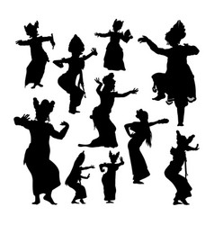 Balinese Dancer Silhouettes