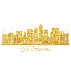 Belo Horizonte Brazil City Skyline Golden