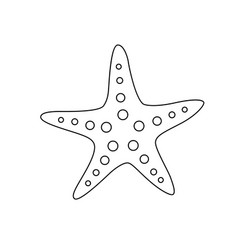 Black And White Silhouette Starfish Image