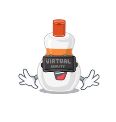 Body Lotion Play Game With Virtual Reality Headset