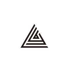 Letter L Y And B Triangle Geometric Symbol Simple