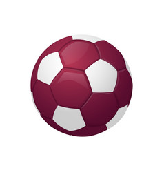 Qatar Burgundy Football Or Soccer Ball Sport