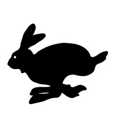 Silhouette Of Rabbit Symbol Of Chinese New Year