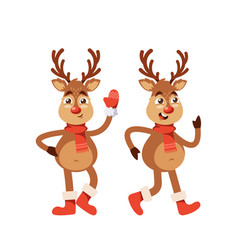 Cheerful Christmas Deer Character Adorned