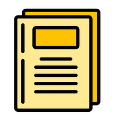 Homework Notebook Icon Flat