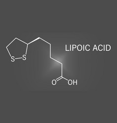 Lipoic Acid Enzyme Cofactor Molecule