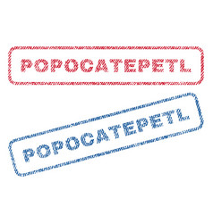 Popocatepetl Textile Stamps