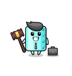 Ruller Mascot As A Lawyer