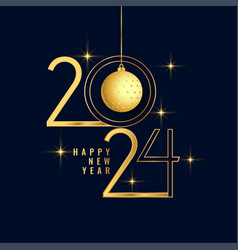 2024 New Year Wishes Background With Hanging