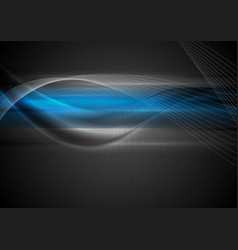 Dark Abstract Wavy Background