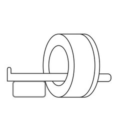 Radiology Icon In Flat Style Tomography Mri