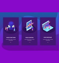 Voice Control Card Isometric Set