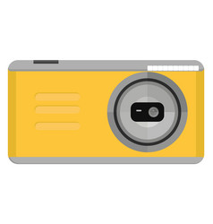 Yellow Camera On A White Background