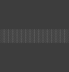 Black Chevron Tile Horizontal Seamless Pattern