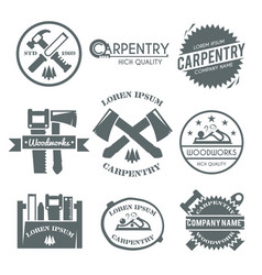 Carpentry Label Set