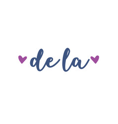 De La Spanish Heart Text Sticker