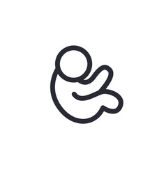 Fetus Line Icon