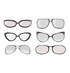 Glasses Realistic Set Eyeglasses Or Sunglasses