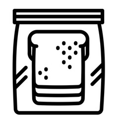 Sandwich In Lunchbox Icon Outline Style