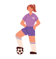 Soccer Woman Playing