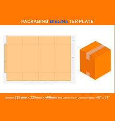 Cardboard Box Dieline Template Svg Ai Eps Pdf Dxf