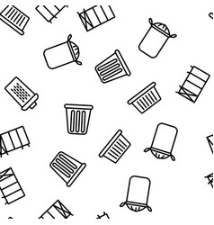 Laundry Hamper Basket Seamless Pattern