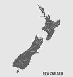 New Zealand Administrative Map