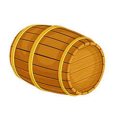 Wooden Barrel Three Quarters View Oak Cask