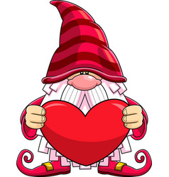 Cute Love Gnome Cartoon Character