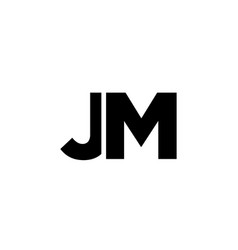 Letter J And M Jm Logo Design Template Minimal