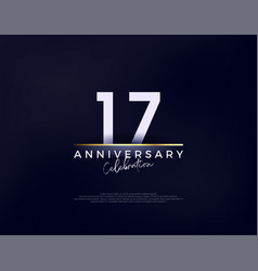 Simple Modern And Clean 17th Anniversary