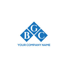 Bgc Letter Logo Design On White Background